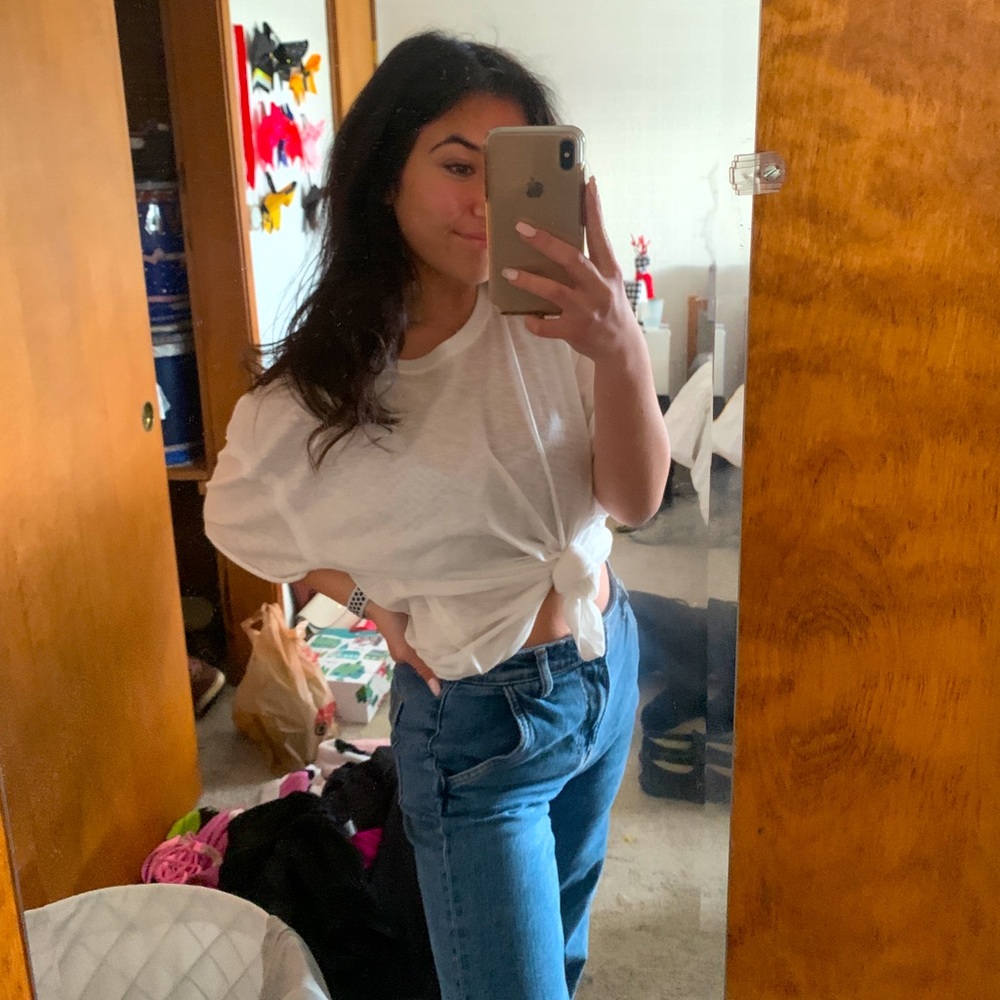 NWT FREE PEOPLE WHITE T